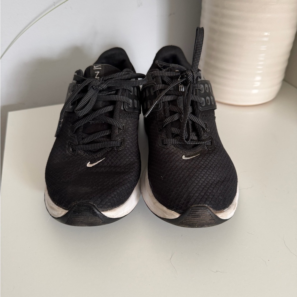 Nike Black Mesh Sneakers with White Accents